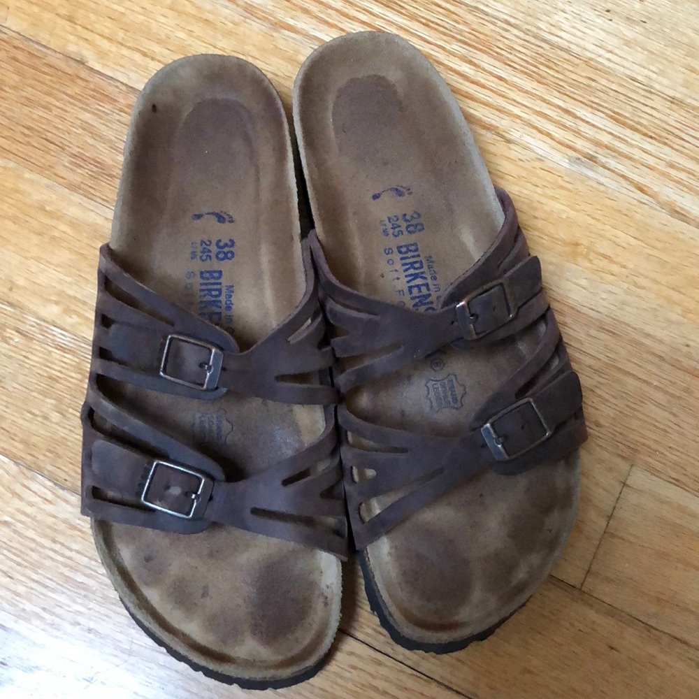 Birkenstock Brown Granada Soft Footbed Size 38
